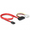 Delock kabel do dysków SATA 7pin - Molex 4 pin power + SATA 22 pin data + power - nr 3