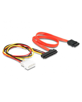 Delock kabel do dysków SATA 7pin - Molex 4 pin power + SATA 22 pin data + power nr 1