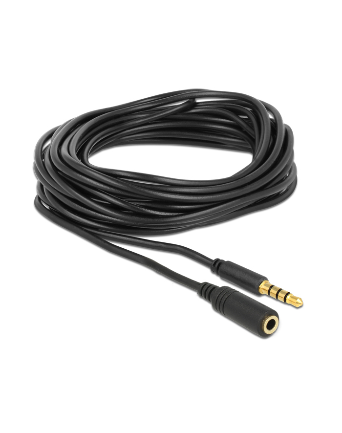 Delock Kabel/Przedłużacz Audio Stereo Jack 3.5mm (M) -> Iphone 4pin (F), 5m główny