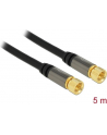Delock Przewód antenowy wtyk F > wtyk F RG-6/U 5m czarny - nr 8