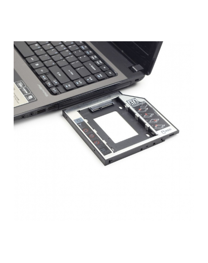 Gembird adapter/ramka HDD 5,25''->2,5'' slim (HDD w miejsce CD/DVD w laptopie) główny