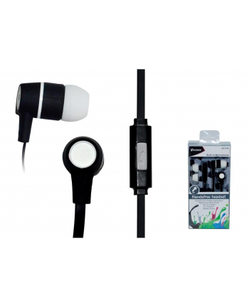 VAKOSS Słuchawki douszne stereo z mikrof./ regulacja głośności SK-214K czarne
