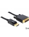 Delock kabel Displayport 1.2 (M) -> DVI 24+1 (M) 5m - nr 15