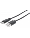 Manhattan Kabel USB-C męski na USB typu A męski 1m czarny USB 2.0 - nr 18