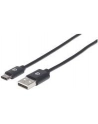 Manhattan Kabel USB-C męski na USB typu A męski 1m czarny USB 2.0 - nr 24