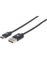Manhattan Kabel USB-C męski na USB typu A męski 1m czarny USB 2.0 - nr 25