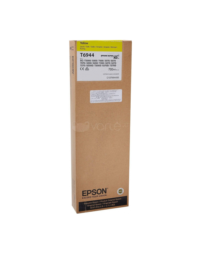 Tusz Epson Singlepack UltraChrome XD Yellow T694400| 700ml | SC-T3000/7000/5200 główny