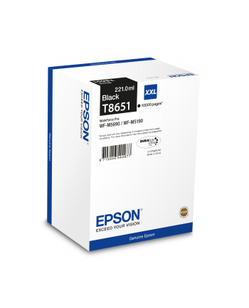 Tusz Epson T8651 black 10K | WF-M5690DWF/WF-M5190DW