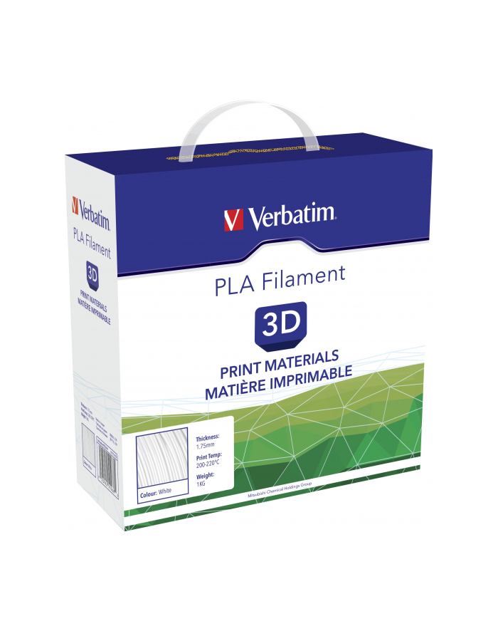 Filament VERBATIM / PLA / Biały / 1,75 mm / 1 kg główny