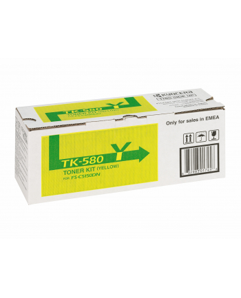 Toner Kyocera TK-580Y | 2800 str | Yellow | ECOSYS P6021cdn FS-C5150