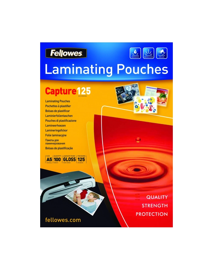 Fellowes Folie do laminowania 125 µ, 154x216 mm - A5, 100 szt. główny