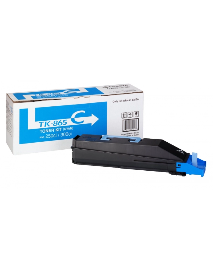 Toner Kyocera TK-865-C | 12000 str | Cyan | TASKalfa 250ci 300ci główny