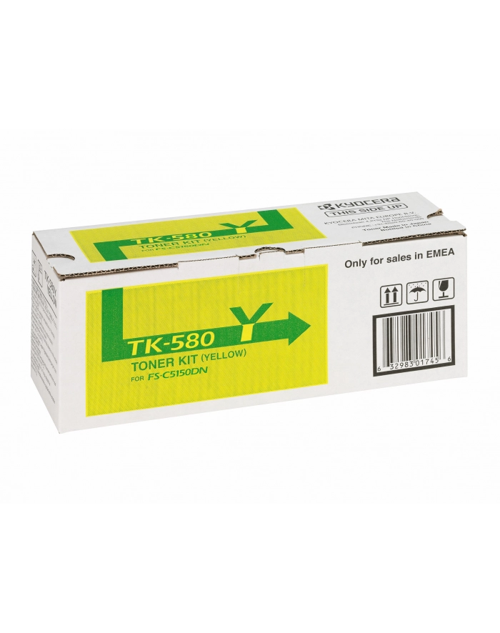 Toner Kyocera TK-580Y | 2800 str | Yellow | ECOSYS P6021cdn FS-C5150 główny