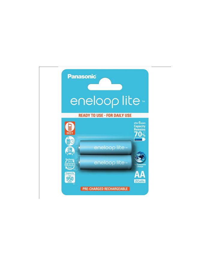 Panasonic Eneloop Lite R6/AA 950mAh, 2 Szt., Blister główny