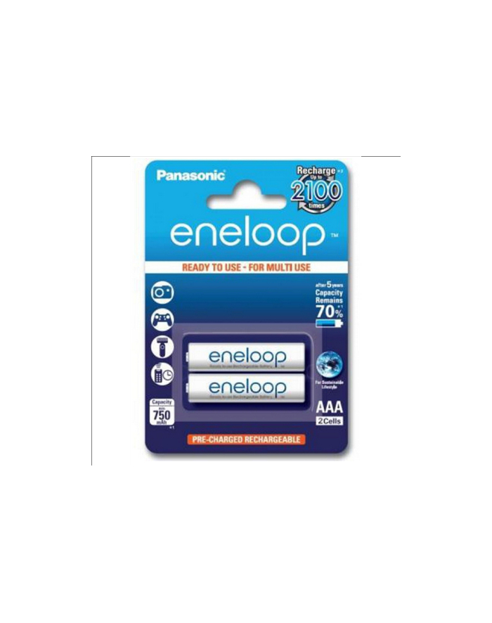 Panasonic Eneloop R03/AAA 750mAh, 2 Szt., Blister główny