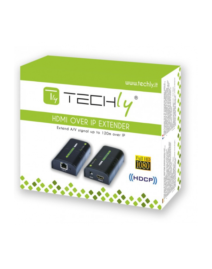 Techly Extender HDMI over IP, do 120m główny