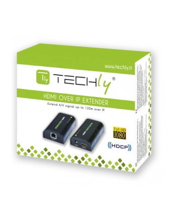 Techly Extender HDMI over IP, do 120m nr 1