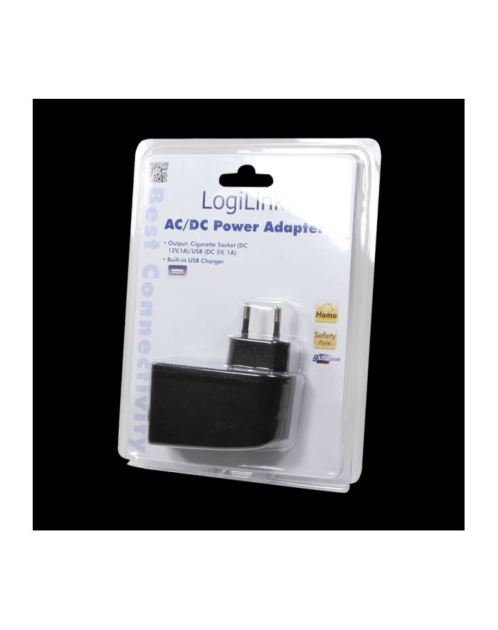 LogiLink Ładowarka sieciowa USB + złącze zapalniczki samochodowej główny
