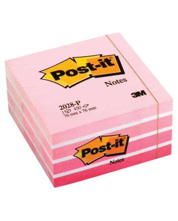 3M-POST-IT Kostka samop. POST-IT® (2028-P), 76x76mm, 1x450 kart., różowa nr 2