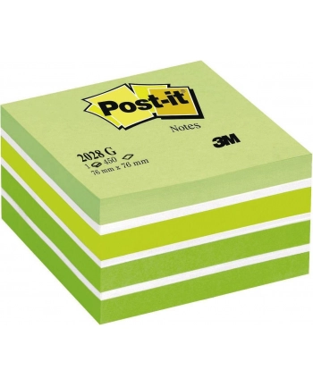 3M-POST-IT Kostka samop. POST-IT® (2028-G), 76x76mm, 1x450 kart., zielona nr 2