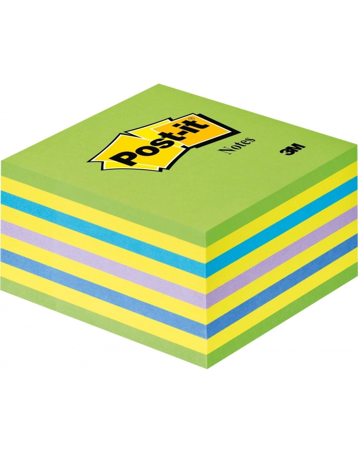 3M-POST-IT Kostka samop. POST-IT® (2028-NB), 76x76mm, 1x450 kart., cukierkowa niebiesko-zie główny