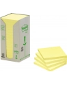 3M-POST-IT Bloczek samop. ekologiczny POST-IT® (654-1T), 76x76mm, 16x100 kart., żółty - nr 3