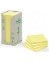 3M-POST-IT Bloczek samop. ekologiczny POST-IT® (654-1T), 76x76mm, 16x100 kart., żółty - nr 8