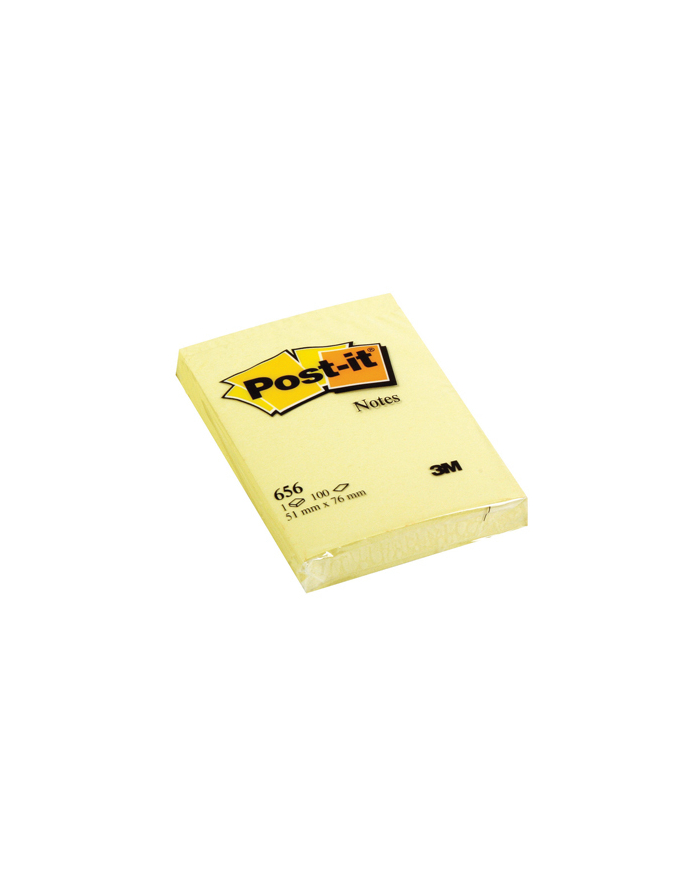 3M-POST-IT Bloczek samop. POST-IT® (656), 51x76mm, 1x100 kart., żółty główny