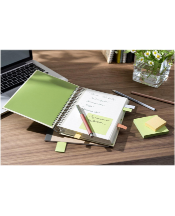 3M-POST-IT Bloczek samop. ekologiczny POST-IT® (654-1T), 76x76mm, 16x100 kart., żółty