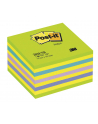 3M-POST-IT Kostka samop. POST-IT® (2028-NB), 76x76mm, 1x450 kart., cukierkowa niebiesko-zie - nr 1