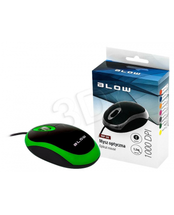 BLOW mysz optyczna MP-20 USB zielona