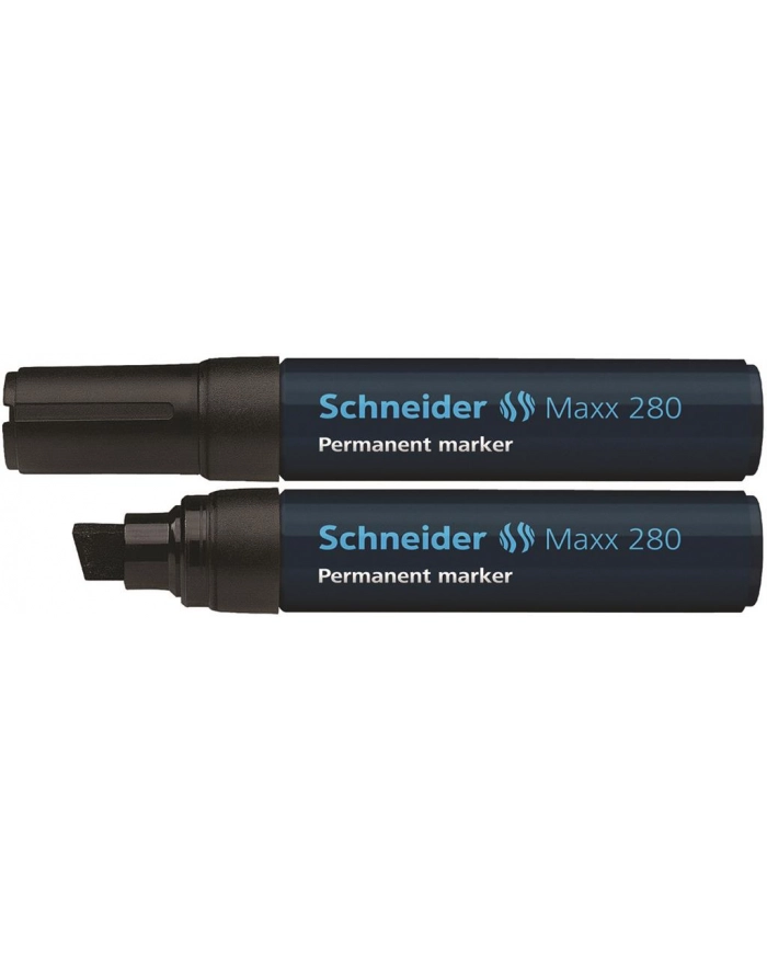 Marker permanentny SCHNEIDER Maxx 280, ścięty, 4-12 mm, czarny główny