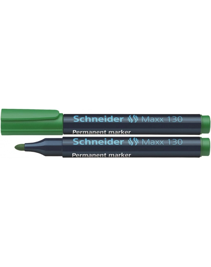 Marker permanentny SCHNEIDER Maxx 130, okrągły, 1-3 mm, zielony główny