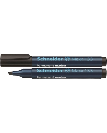 Marker permanentny SCHNEIDER Maxx 133, ścięty, 1-4 mm, czarny nr 1