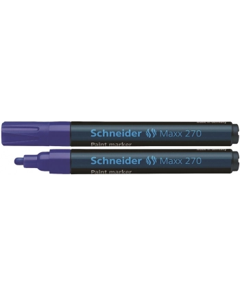 Marker olejowy SCHNEIDER Maxx 270, okrągły, 1-3 mm, niebieski nr 1
