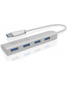 RaidSonic Icy Box 4x Port USB 3.0 Hub, Srebny - nr 9