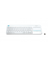 Logitech Wireless Touch Keyboard K400 Plus white (US International) - nr 20