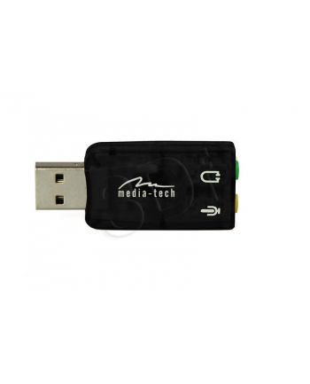 MEDIA-TECH KARTA DŹWIĘKOWA USB VIRTU 5.1  OFERUJĄCA WIRTUALNY DŹWIĘK 5.1 MT5101