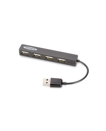 HUB 4-portowy USB2.0 ''Mini'', pasywny, czarny EDNET