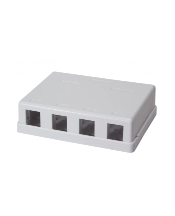 LOGILINK- Puszka natynkowa Keystone 4 porty UTP, biała nr 1