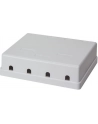 LOGILINK- Puszka natynkowa Keystone 4 porty UTP, biała - nr 3