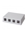LOGILINK- Puszka natynkowa Keystone 4 porty UTP, biała - nr 7