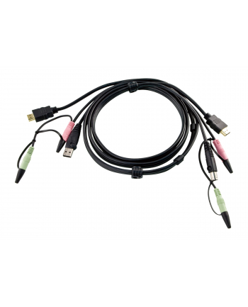 ATEN USB HDMI with Audio KVM Cable - 1.8m