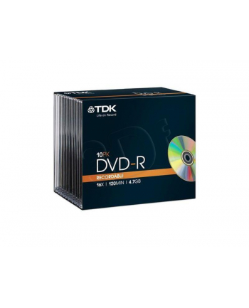 TDK DVD-R 4.7GB 16X SLIM-PACK 10SZT