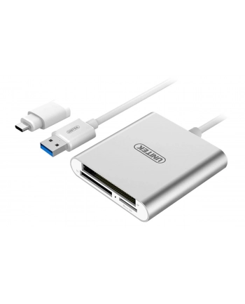 Czytnik kart pamieci USB 3.0 + USB TYP-C; Y-9313D nr 1