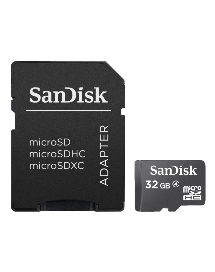 Sandisk micro SDHC SDSDQM-032G-B35A 32GB Class 4 + ADAPTER microSD-SD główny