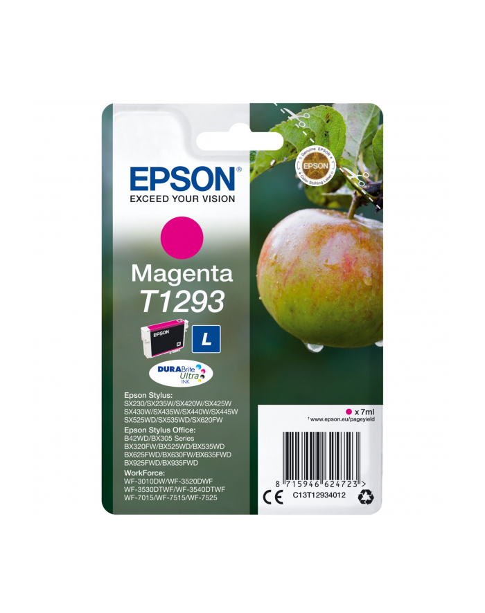 EPSON Tusz Czerwony T1293=C13T12934011  7 ml główny