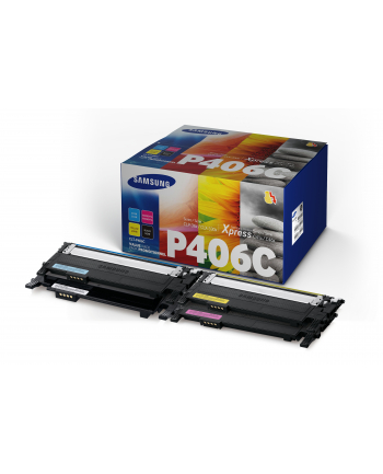 Zestaw tonerów SAMSUNG Toner CLTP406C=CLT-P406C  / CMYK CLT-C406S+CLT-M406S+CLT-Y406S+CLT-K406S