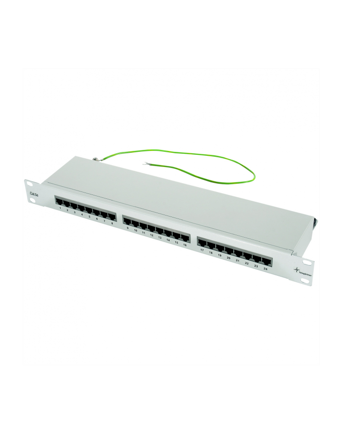 Telegaertner TELEGARTNER Panel 19  1U 24xRJ45 kat. 5e FTP szary główny