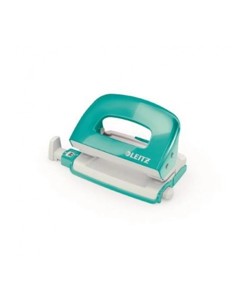 Dziurkacz Mini metalowy Leitz WOW, turkusowy nr 1